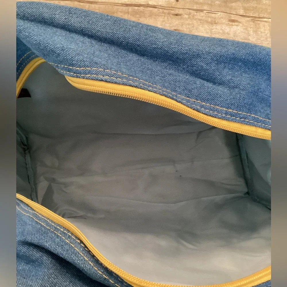 Y2K Iconic Von Dutch Denim Bowler Bag